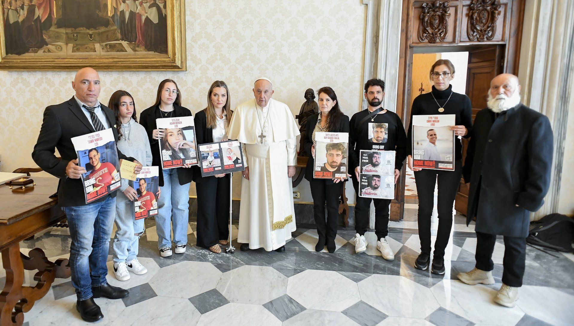 Papa Francisco rehenes israelíes