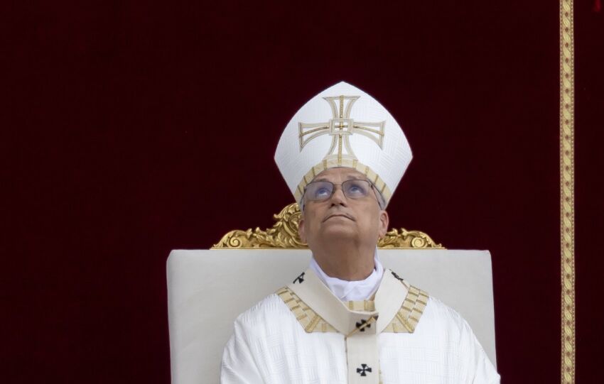 El papa León XIV en el Corpus Christi en Roma