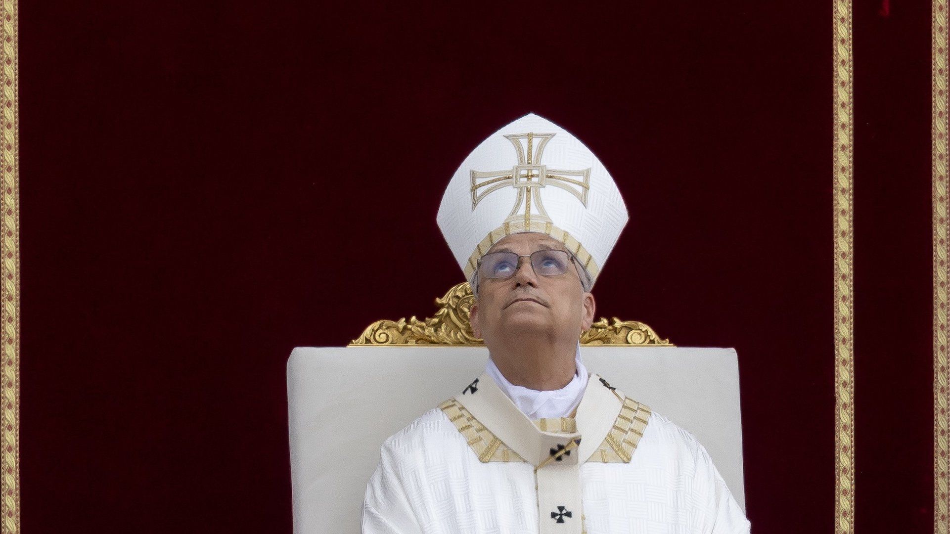 El papa León XIV en el Corpus Christi en Roma