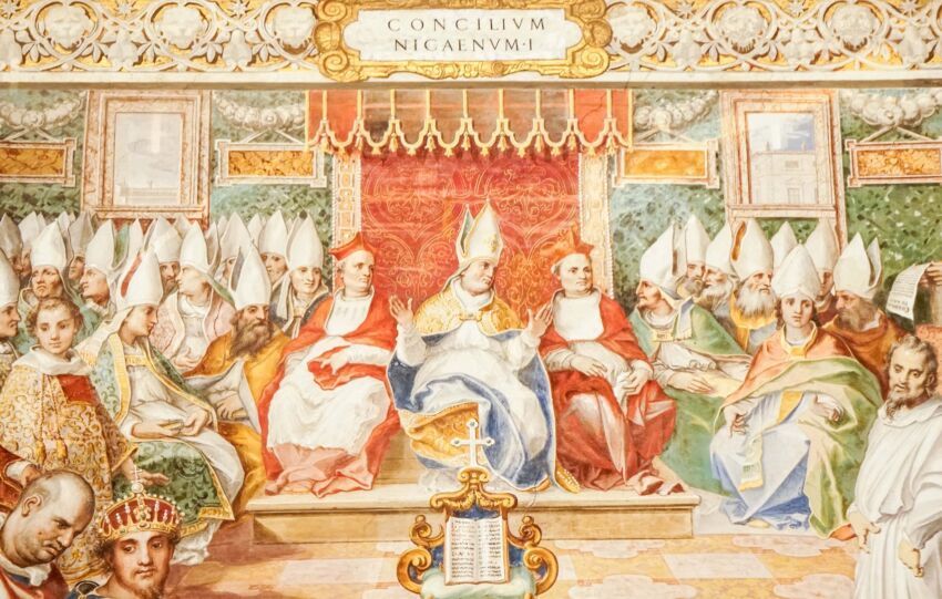 Concilio de Nicea. Fresco en el Vaticano